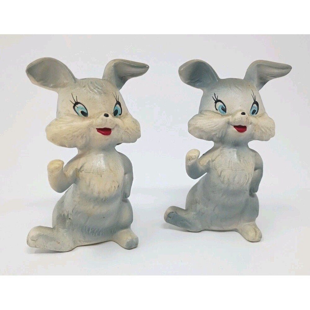 Art Line Ceramic Bunny Rabbit Salt & Pepper Shakers